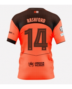 Barcelona Marcus Rashford #14 Maglia Gara Terza Repliche 2025-26 Maniche Corte Barcelona Marcus Rashford #14 Maglia Gara Terza Repliche 2025-26 Maniche Corte